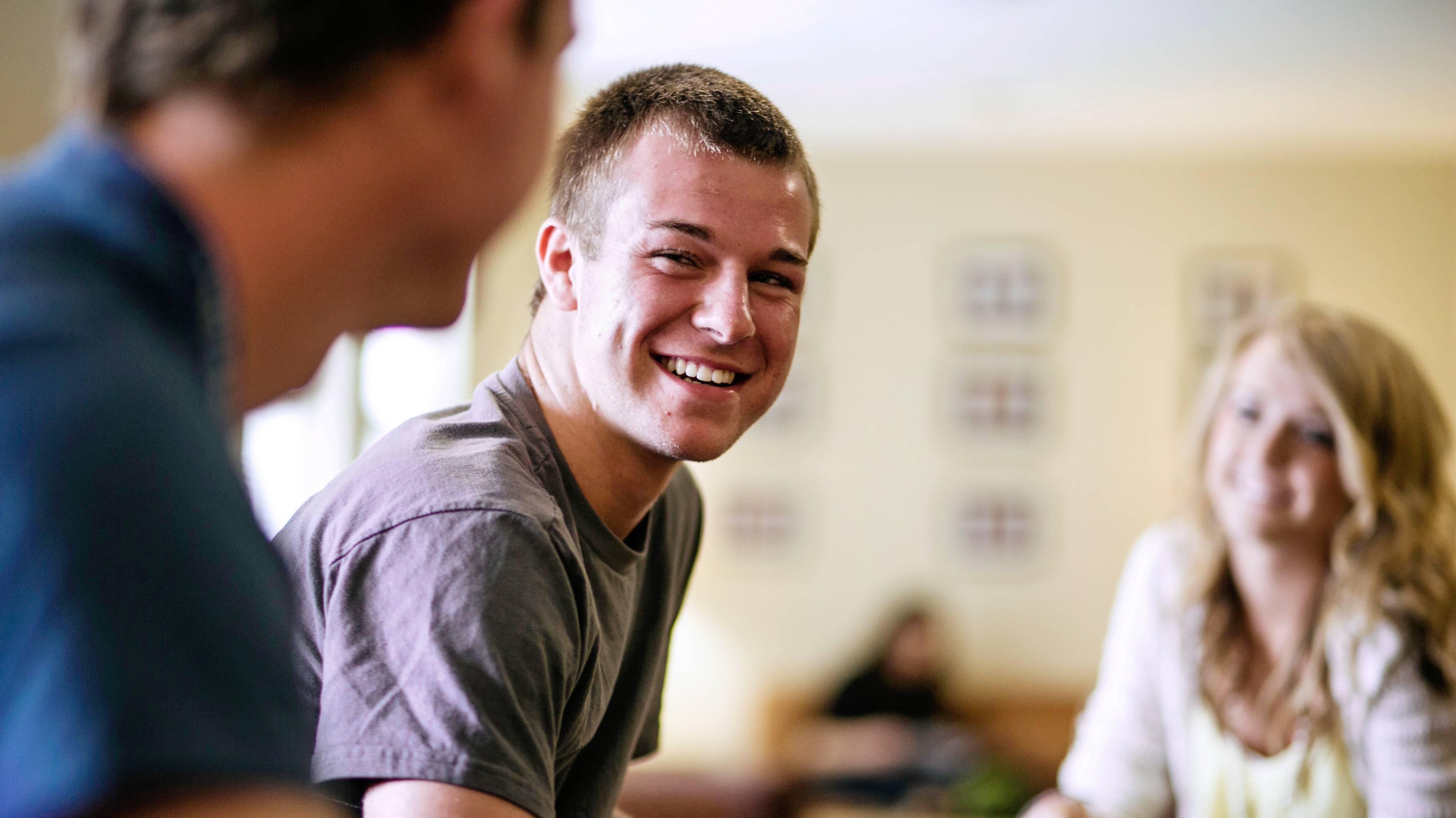 Students talking